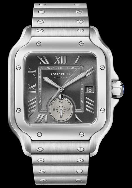 cartier santos lume|santos de cartier dual time.